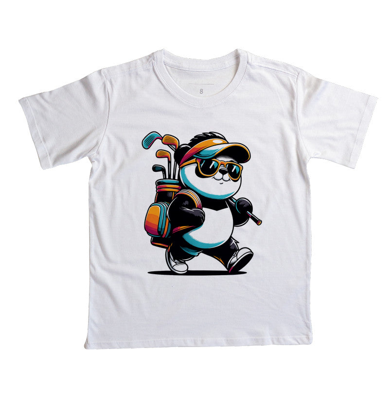 Camiseta Golfe com Panda