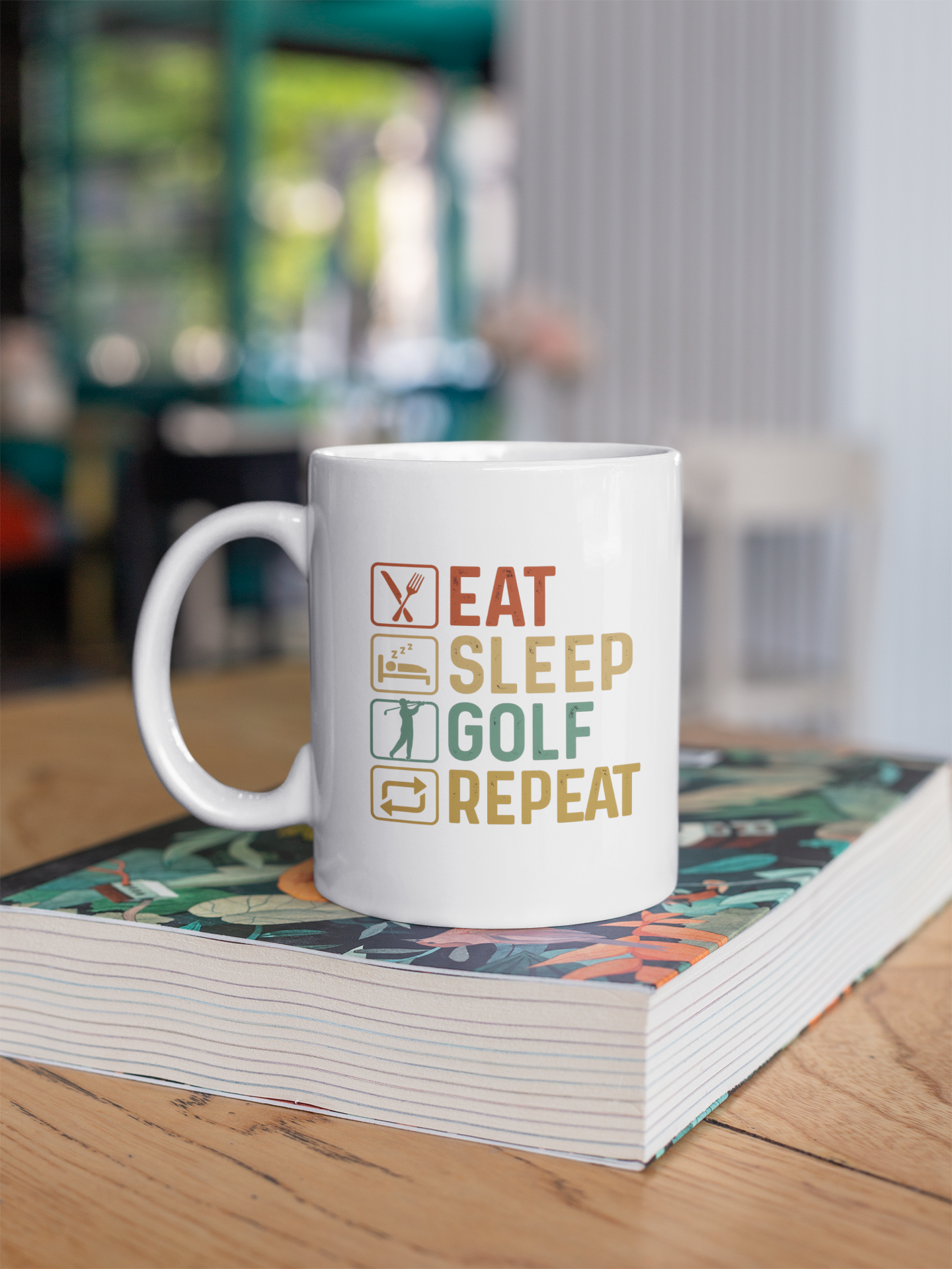 Caneca Eat Sleep Golf Repeat