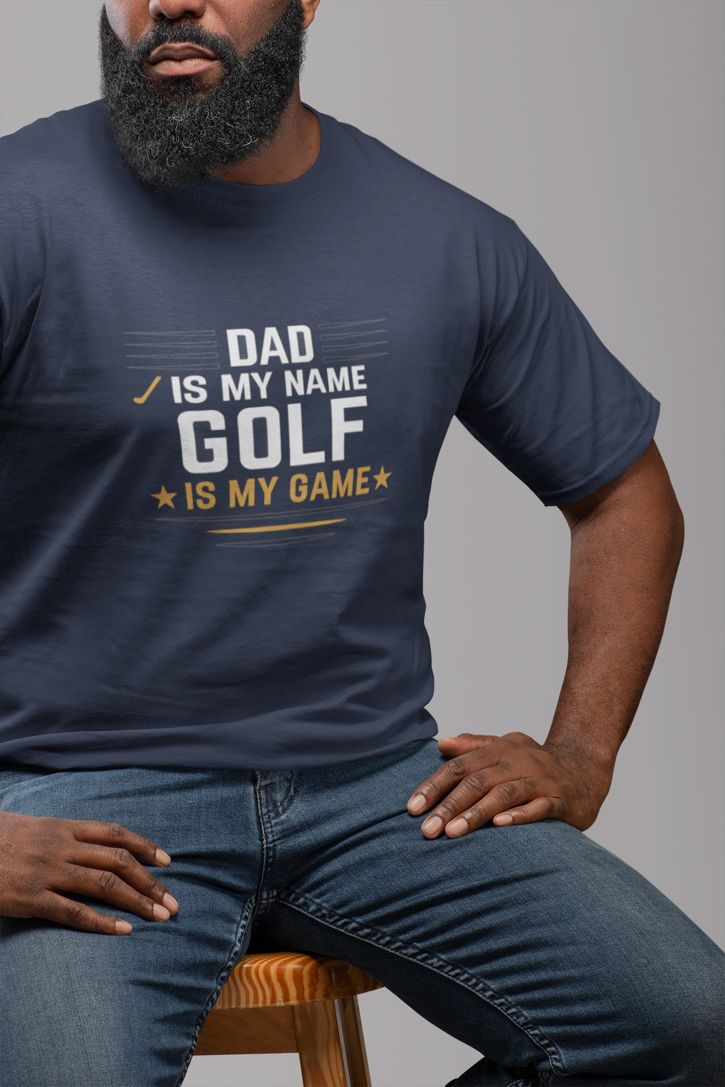 Camiseta Dad is My Name, Golf is My Game