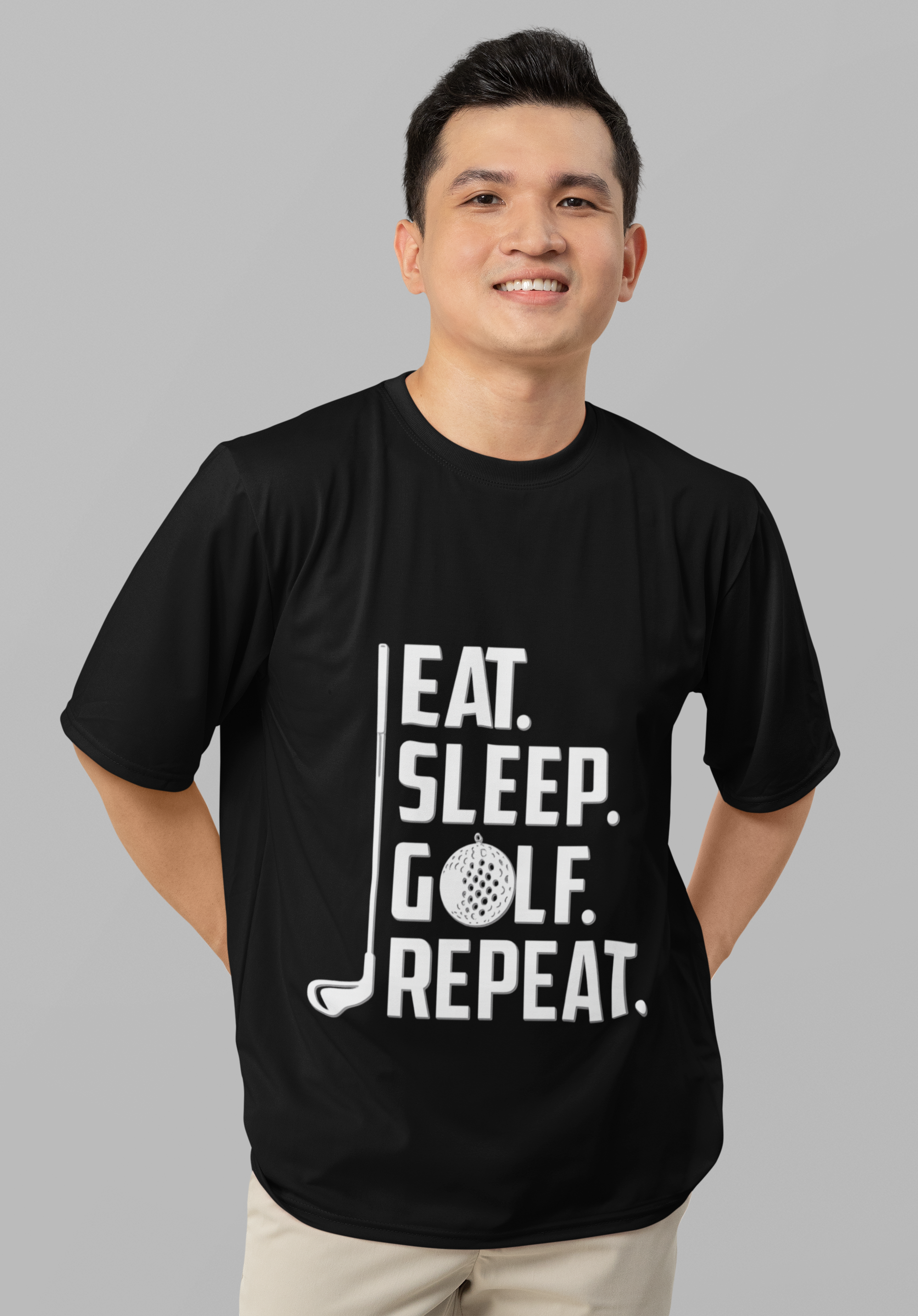 Camiseta Eat Sleep Golf Repeat